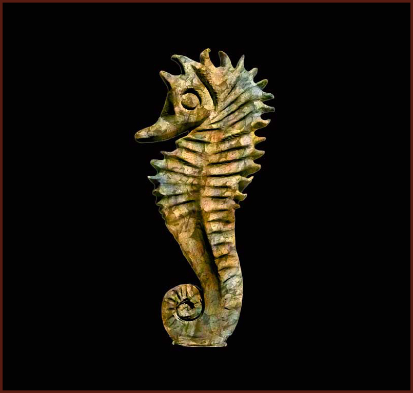 Sea Horse (antique bronze)